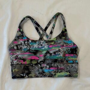 Lululemon Athletica Vibrant Multicolor Sports Bra